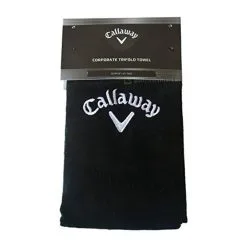 Callaway Golf 16" X 21" Tri-Fold Towel -Clubs Shop Callaway Golf 16 x 24 TriFold Towel Blk d 82479.1642027832