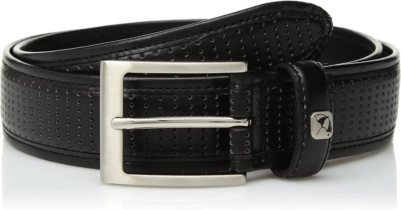 Arnold Palmer Men's Perforated Feather Edge Golf Belt 1 Arnold Palmer Men's Perforated Feather Edge Golf Belt