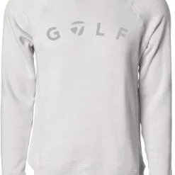 TaylorMade Golf Men's Crewneck Sweatshirt Stone Heather