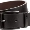 Nike Golf Black Buckle Loop Cutout Reversible Leather Belt - Black/Brown