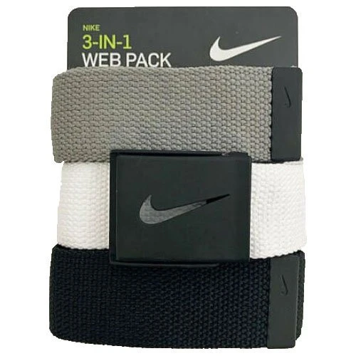 Nike Men's 3 Pack Golf Web Belt 1 Nike Men's 3 Pack Golf Web Belt