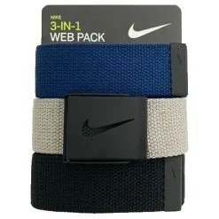 Nike Men's 3 Pack Golf Web Belt 9 Nike Men's 3 Pack Golf Web Belt -Clubs Shop full 65165.1645877252.1280.1280